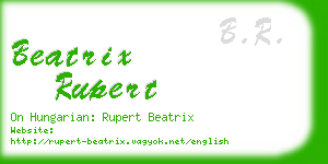 beatrix rupert business card